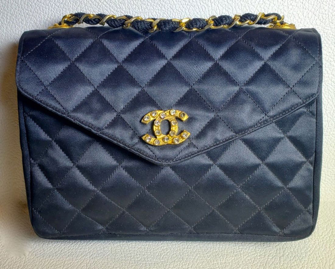 Chanel Vintage Black Clutch & Hand bag (1 of 7)