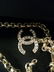 Auth Chanel Runway Gold Crystal Letter Belt/Necklace - 4