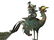 Vintage Chinese Solid Silver and Enameled Peacock on - 4