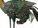 Vintage Chinese Solid Silver and Enameled Peacock on - 8