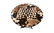 Cowhide Inlaid Table Patch Work Center/Side Table - 3