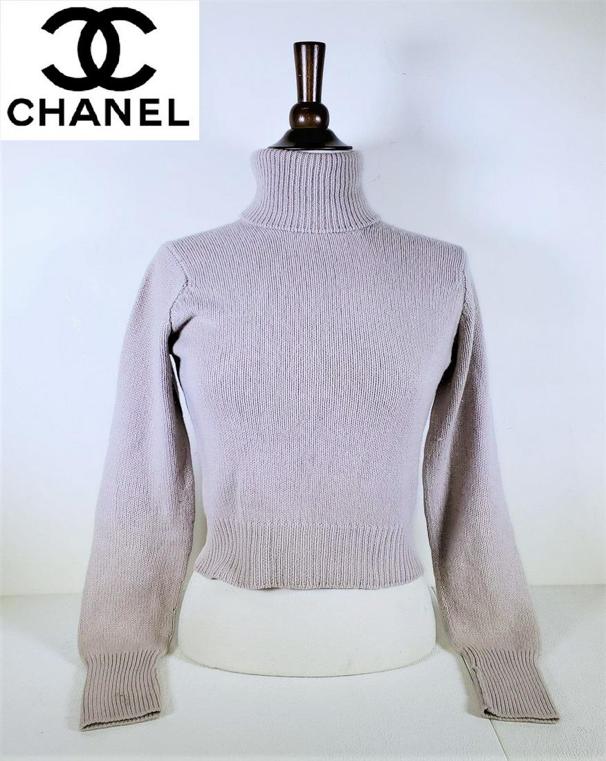 Chanel Hand Woven Long Sleeve Turtle Neck (1 of 9)
