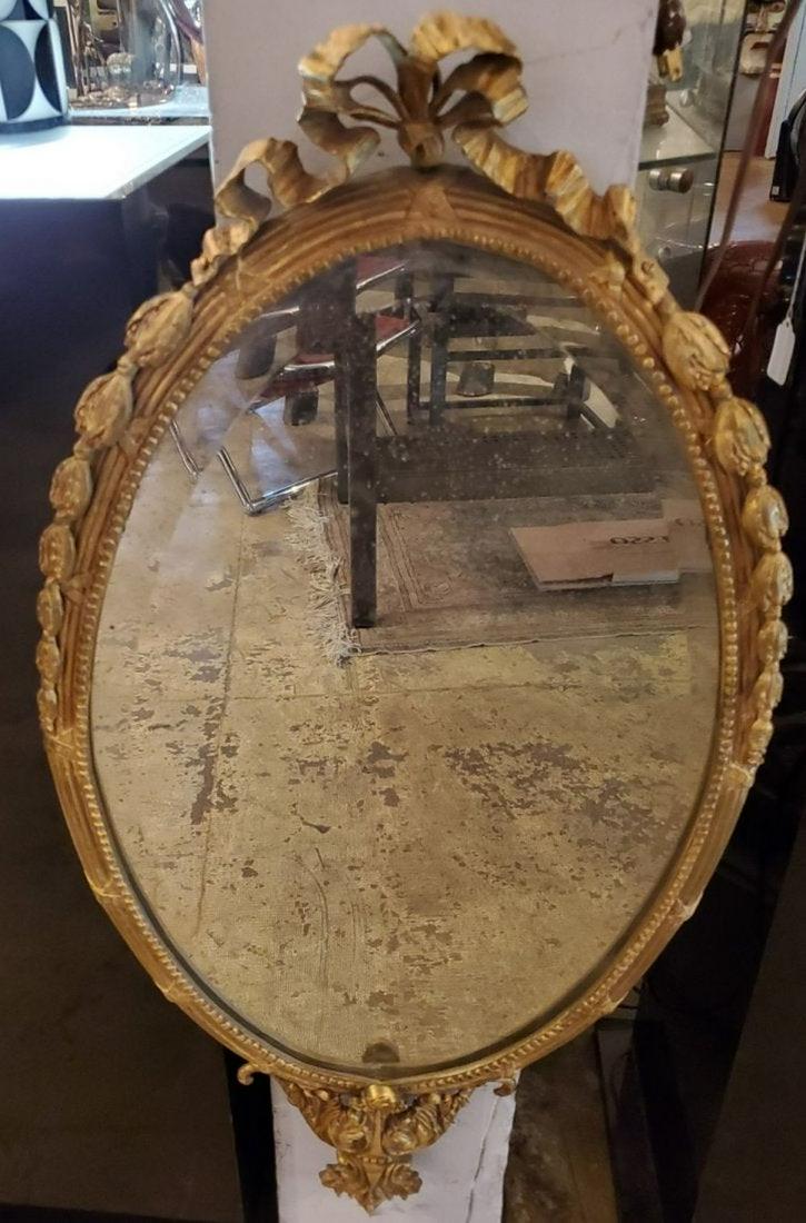 Antique 19thc French Gilt Bronze Mirror (1 of 6)