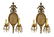 French Antique Crystal Wall Sconces
