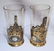 Pair of Russian Sterling Silver Cups With Enamel - 3