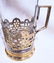 Pair of Russian Sterling Silver Cups With Enamel - 9