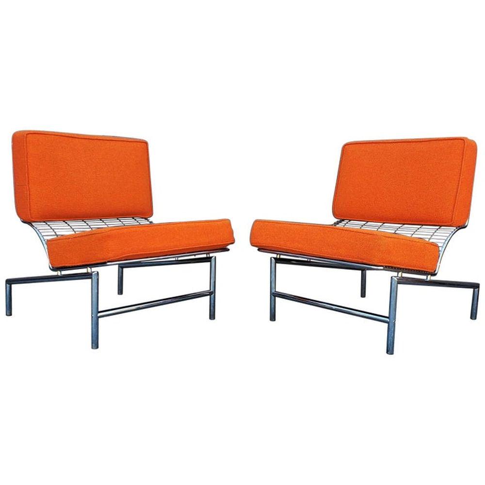 Post Modern Italian Chrome Pair of Lounge Chairs (1 of 9)