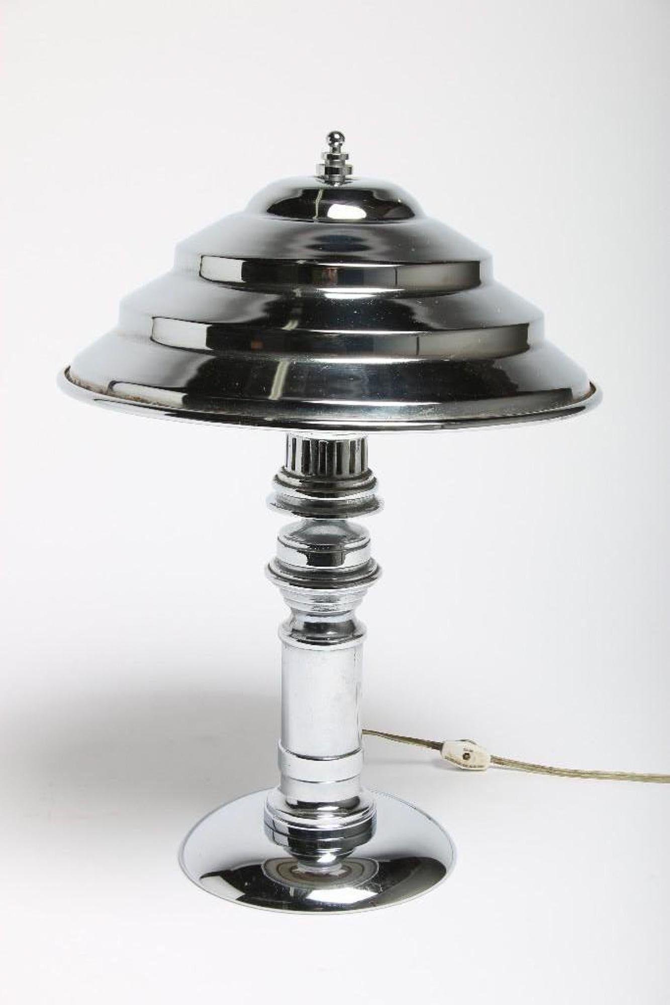Vintage Machine Age Industrial Style Table Lamp Dereco (1 of 4)