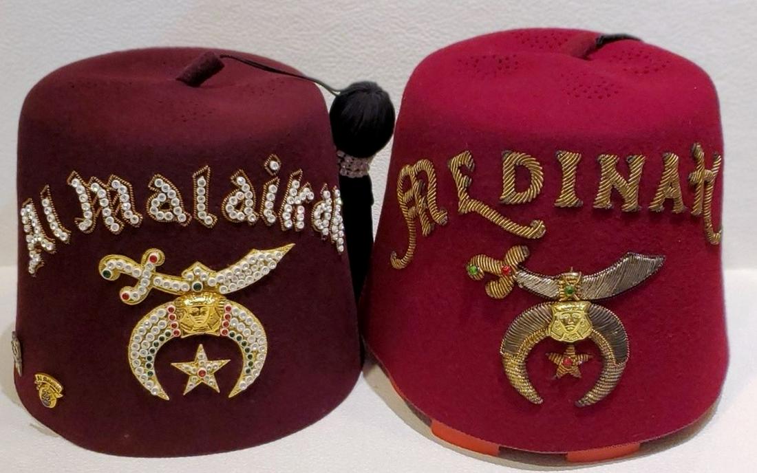 Pair of Al Malaikah Fez Hats (1 of 6)