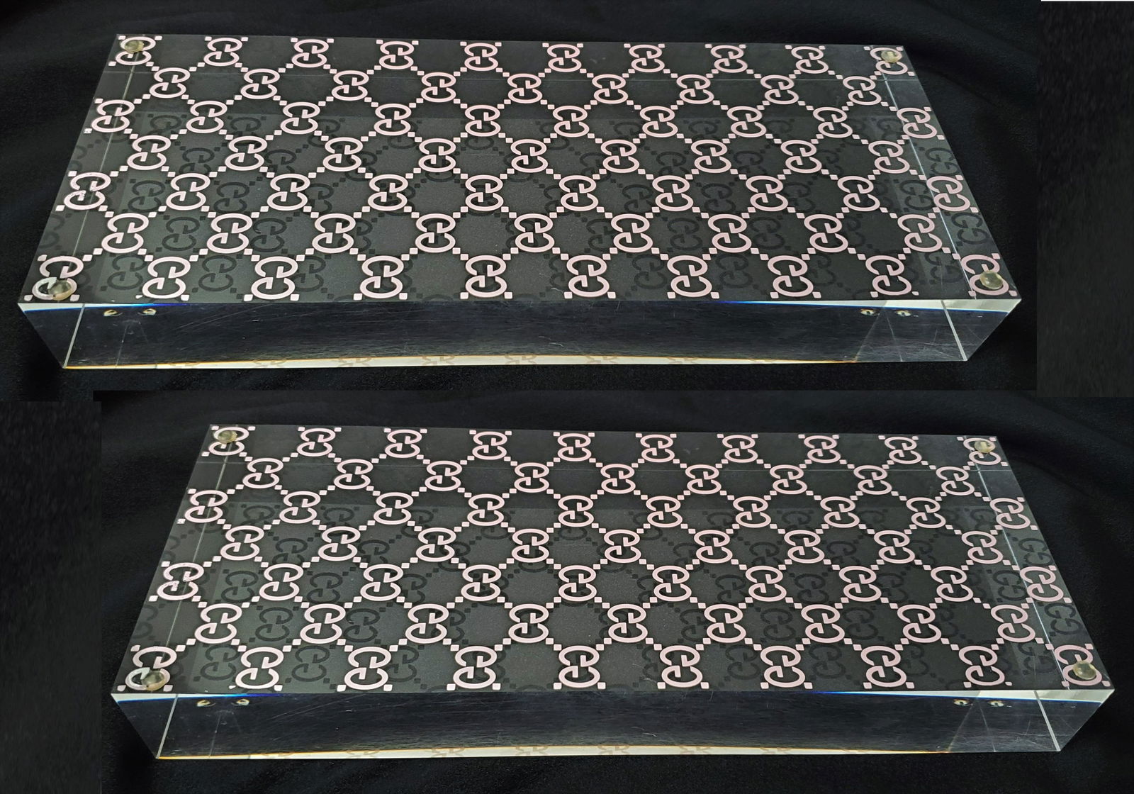 Gucci Acrylic Large Base Display Block ,Pair (1 of 9)