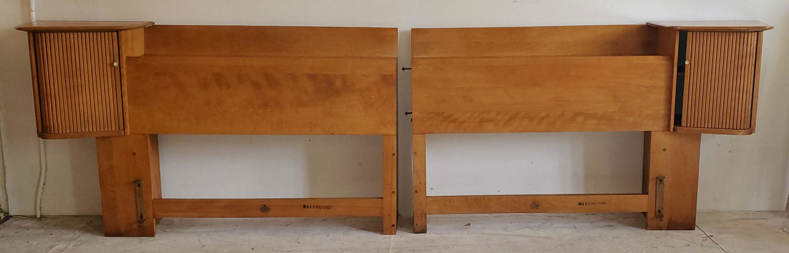 Mid Century Heywood Wakefied Queen Two Piece Head board (1 of 8)