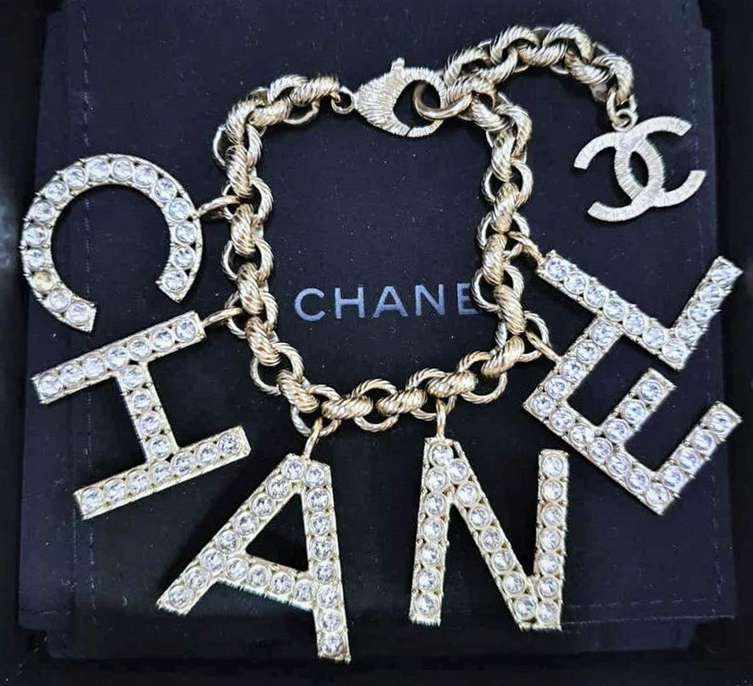 Chanel Runway Crystal Charm Bracelet: Chanel Runway Crystal Charm Bracelet