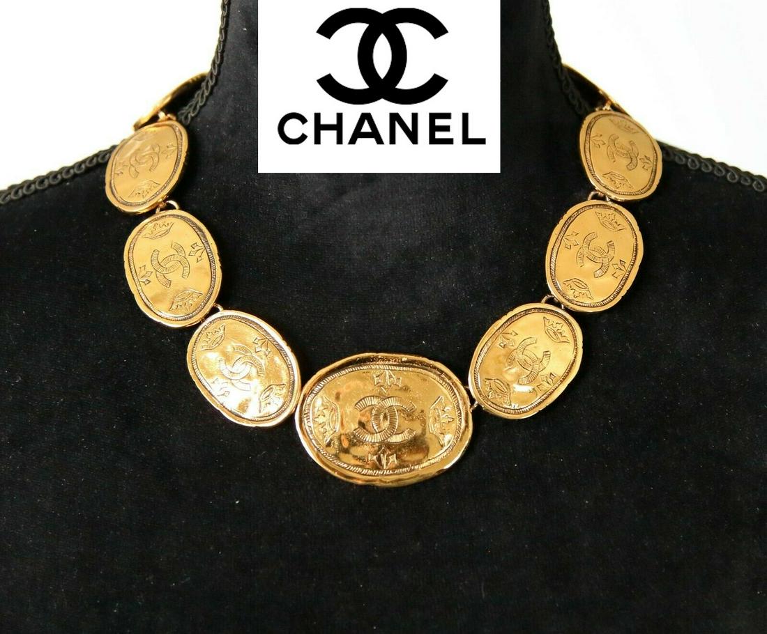 Authentic Chanel Rare 80s COCO Necklace/Choker (1 of 6)
