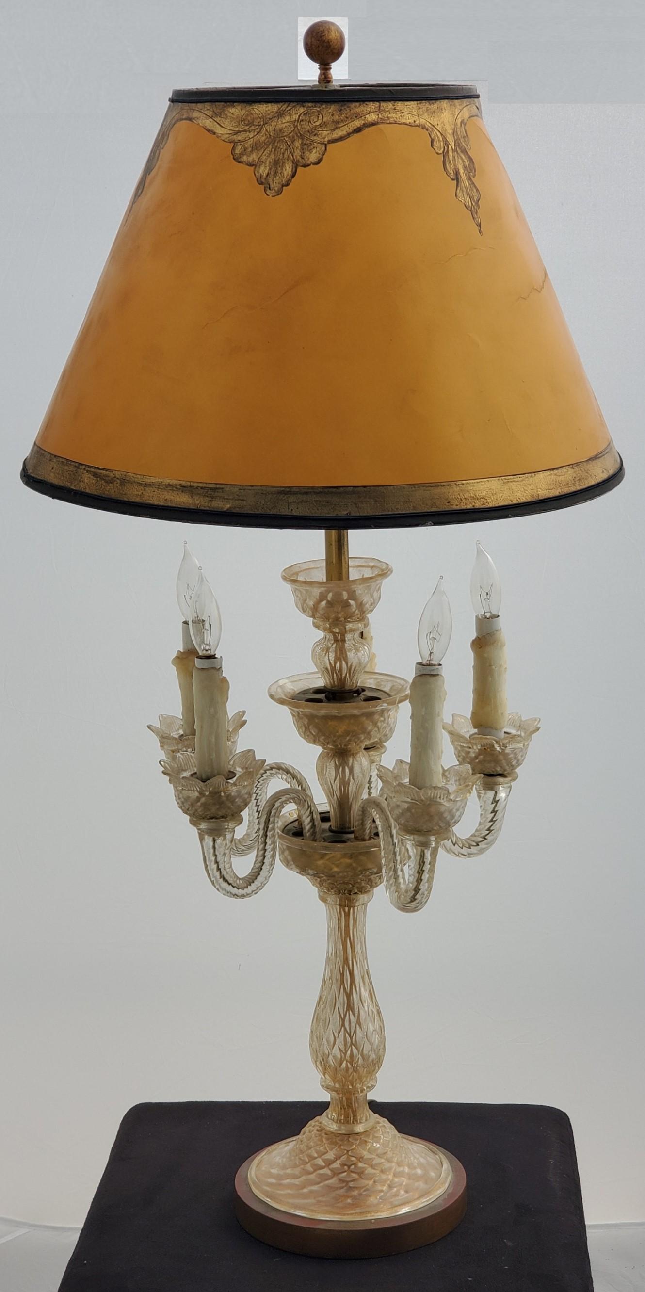 Antique Floral Murano Table Lamp By Marbo/Seguso (1 of 8)