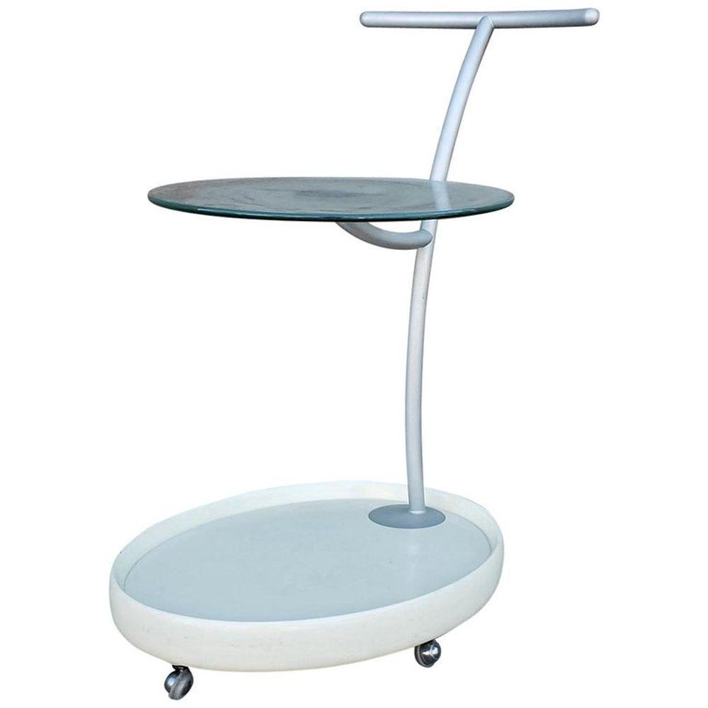 Post Modern Italian Bar Cart with Glass Tiers (1 of 8)