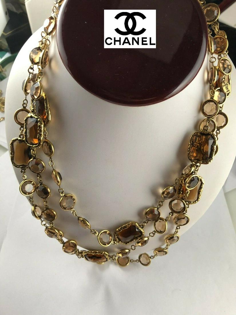 Authentic Chanel infinity Runway Necklace 64 Inches (1 of 8)