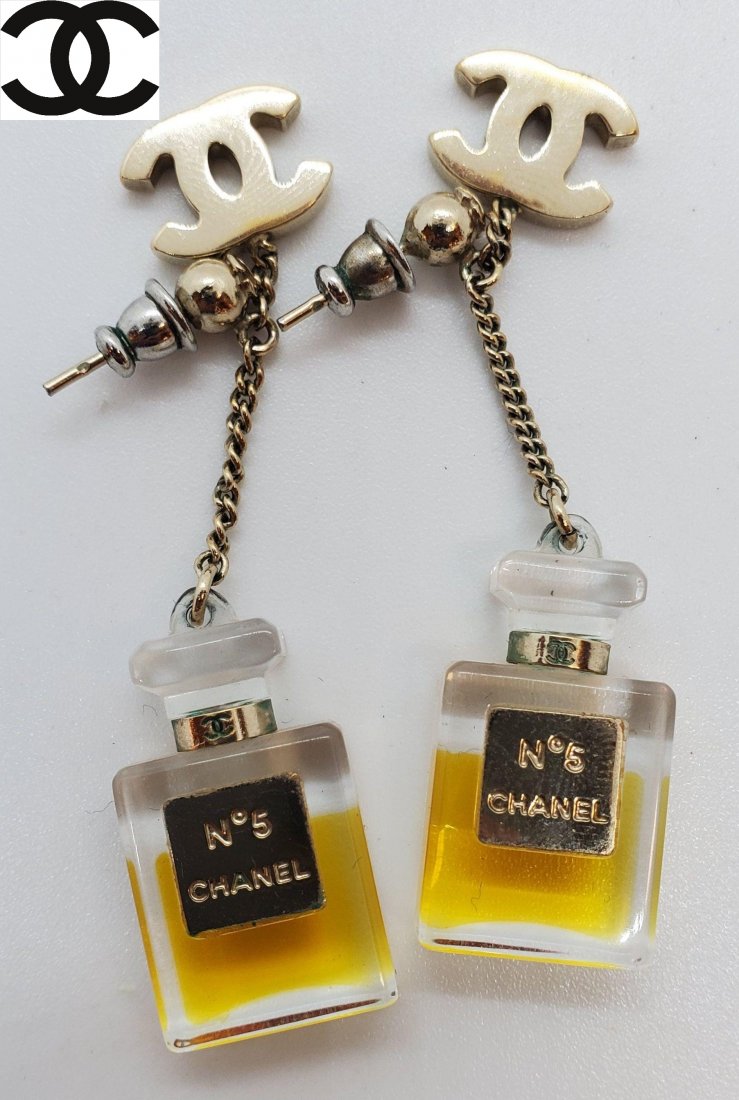 Authentic Chanel Bottle Earrings (1 of 8)