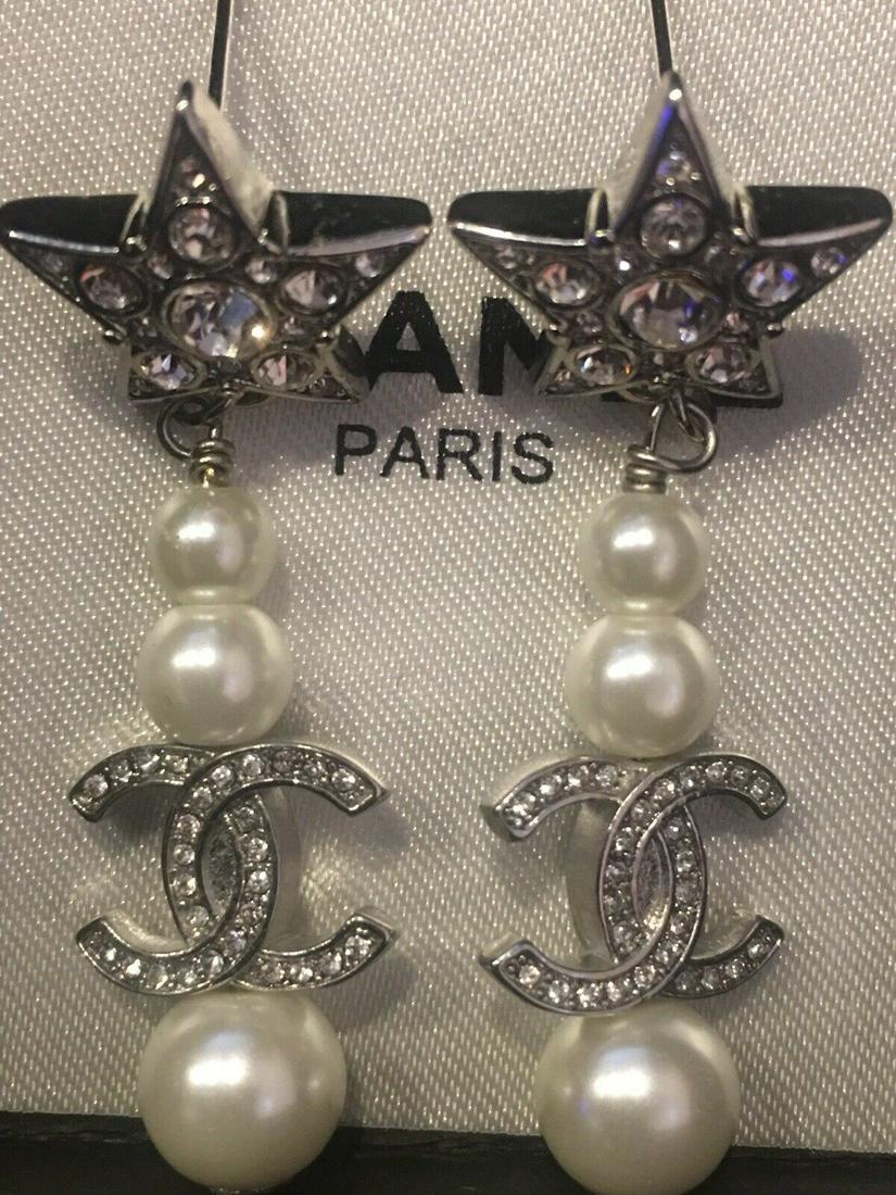 Chanel Pair Pearl Star Drop Earrings Jun 27 21 Luxurious Treasures In Ca Chanel Pair Pearl Star Drop Earrings Jun 27 21 Luxurious Treasures In Ca
