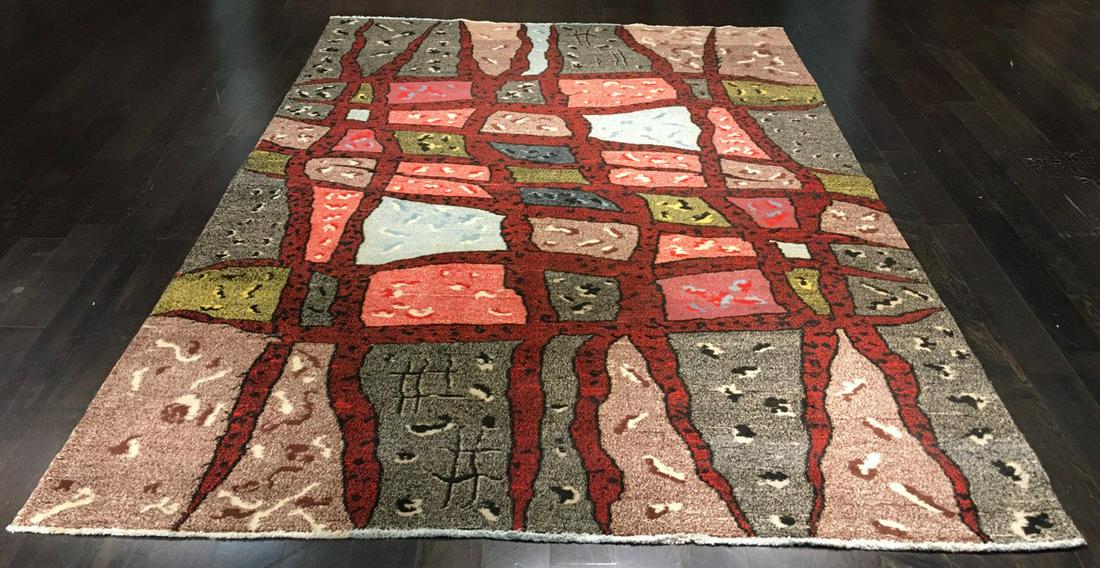 Hande made 6ft10in X 10ft10in ZEKI MUREN rug (1 of 6)