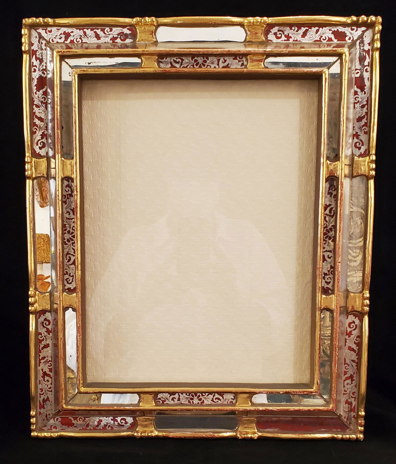 mid 20thc Venetian Mirrored Picture Frame (1 of 9)