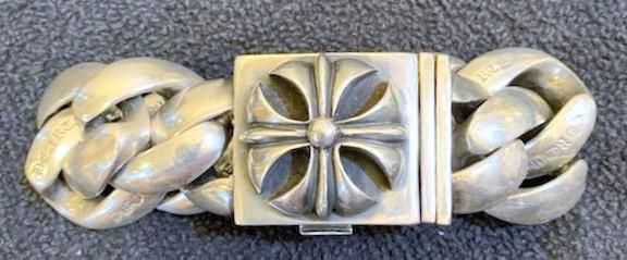 925 Silver Chrome Hearts Chunky Bracelet 2004