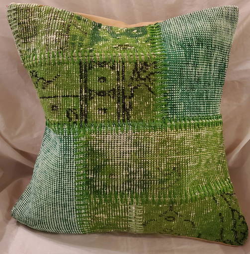Buy Green Hand Made Pillow Luxurious Treasures in CA