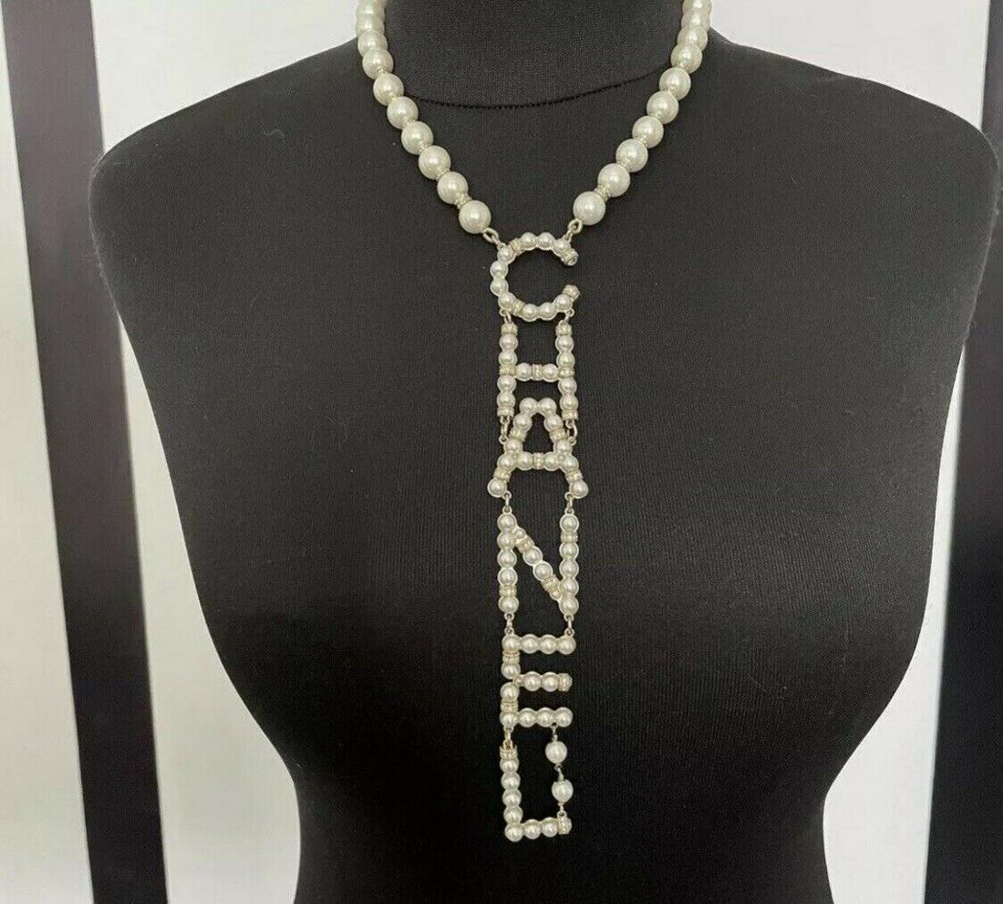 Chanel Limited Edition Alphabet Pearl Necklace (1 of 4)