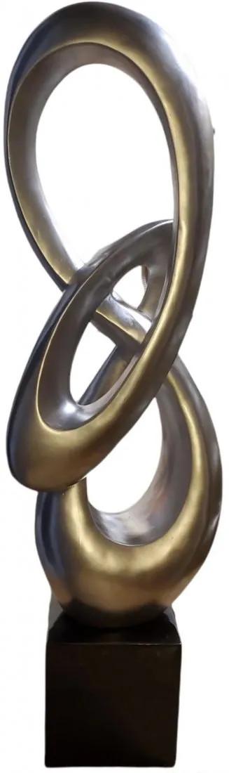 Contemporary Mid Century Modern Sculpture W/ Stone Base (1 of 6)