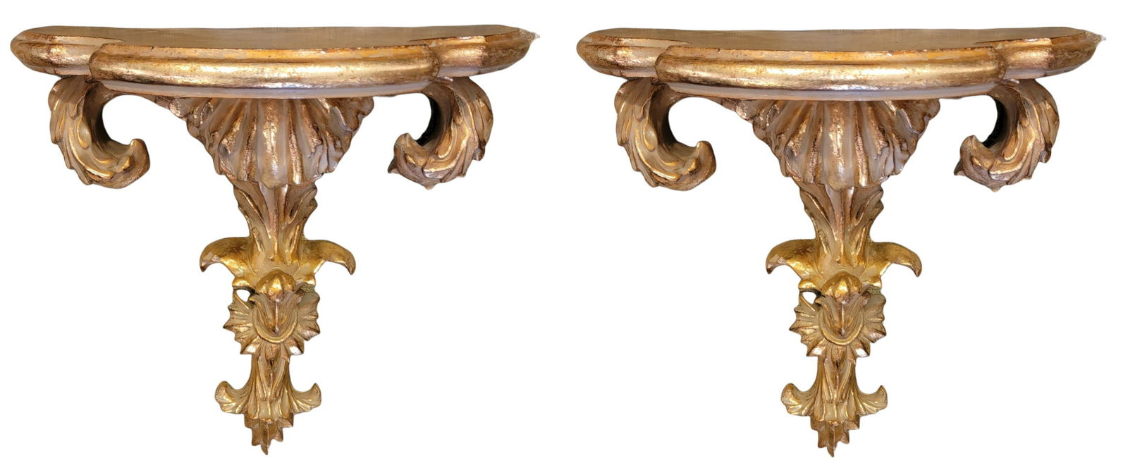 Pair of Large 70s Wall Brackets (1 of 7)