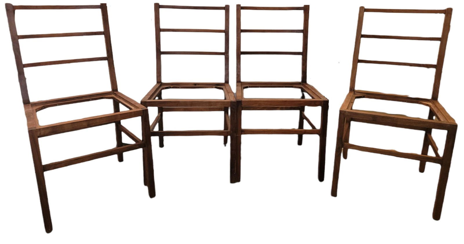 Set of Four Designer Chairs With No cushion/Seat (1 of 7)