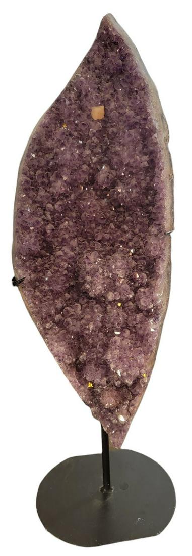 XLarge Amethyst Geode Stone on Iron Stand (1 of 5)