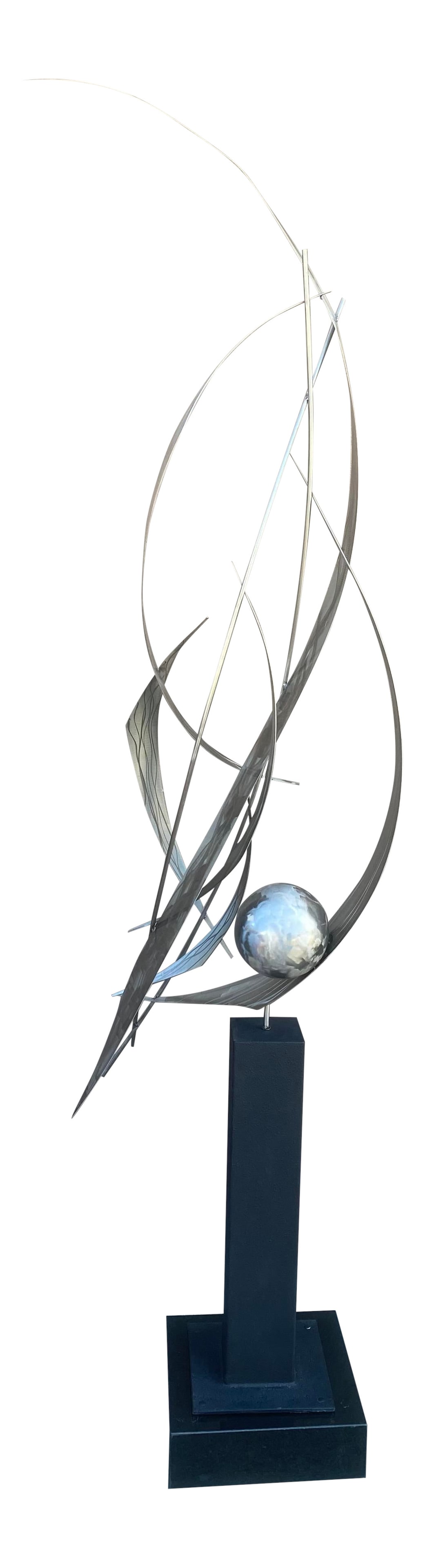 Contemporary Modern Large Rotating Signed Curtis Jere (1 of 9)