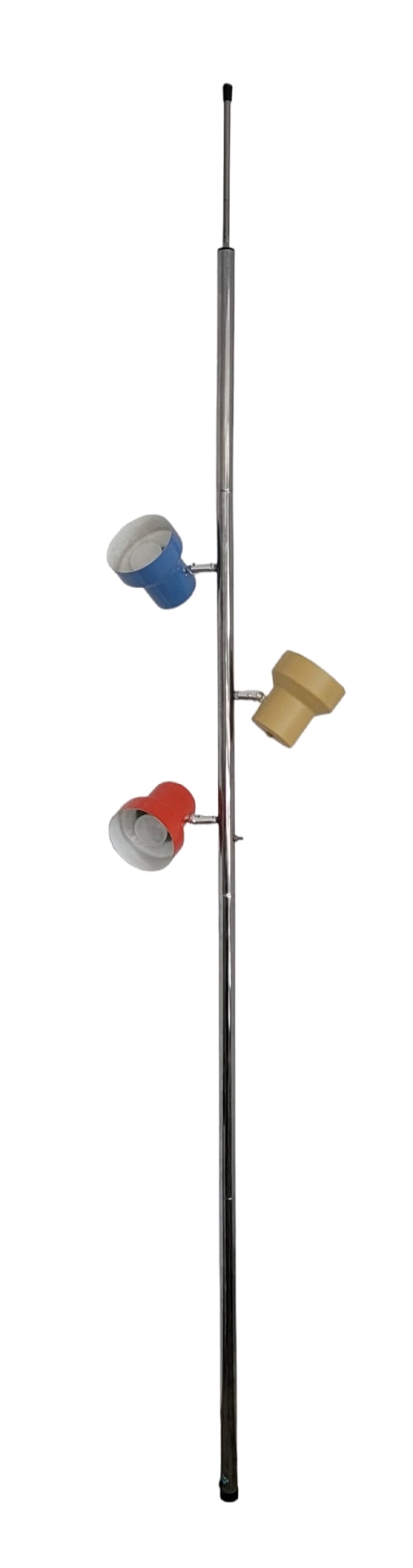 Retro Adjustable Pole Three Light Tension Floor Lamp (1 of 5)