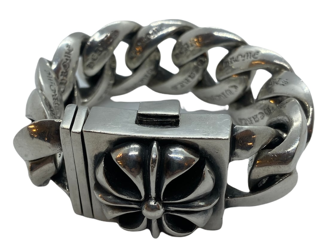 925 Silver Chrome Hearts Chunky Bracelet 2004