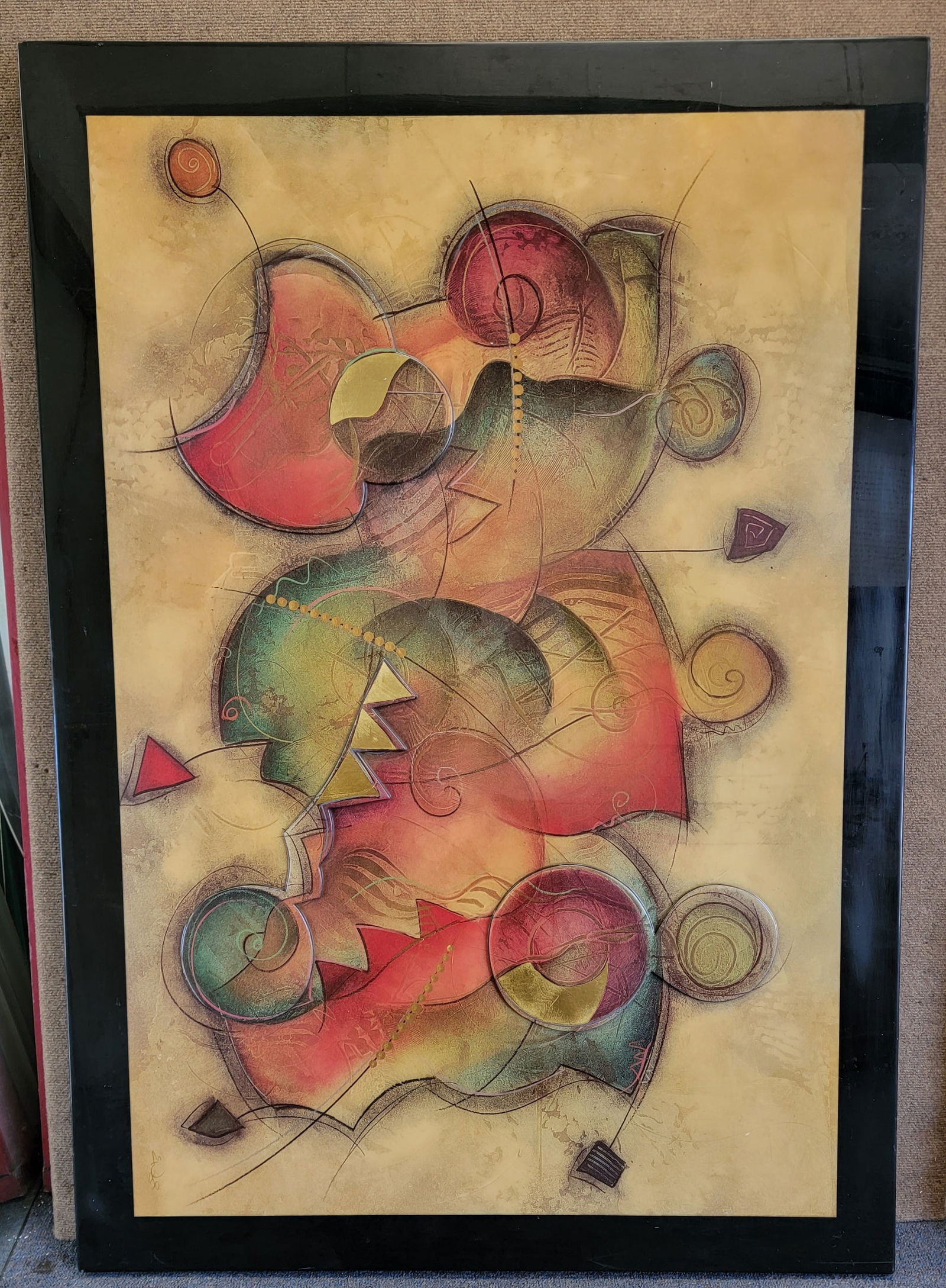 Alfred Alexander Gockel Abstract Wooden Panel Art 3D (1 of 9)