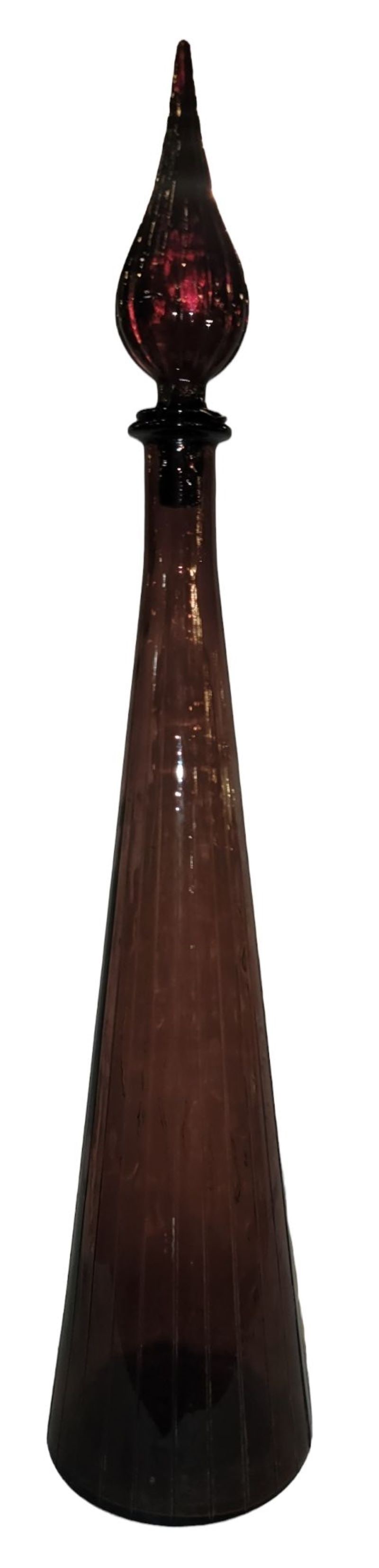 Mid Century  Rossini Empoli Italian Murano Vase With Lid (1 of 7)