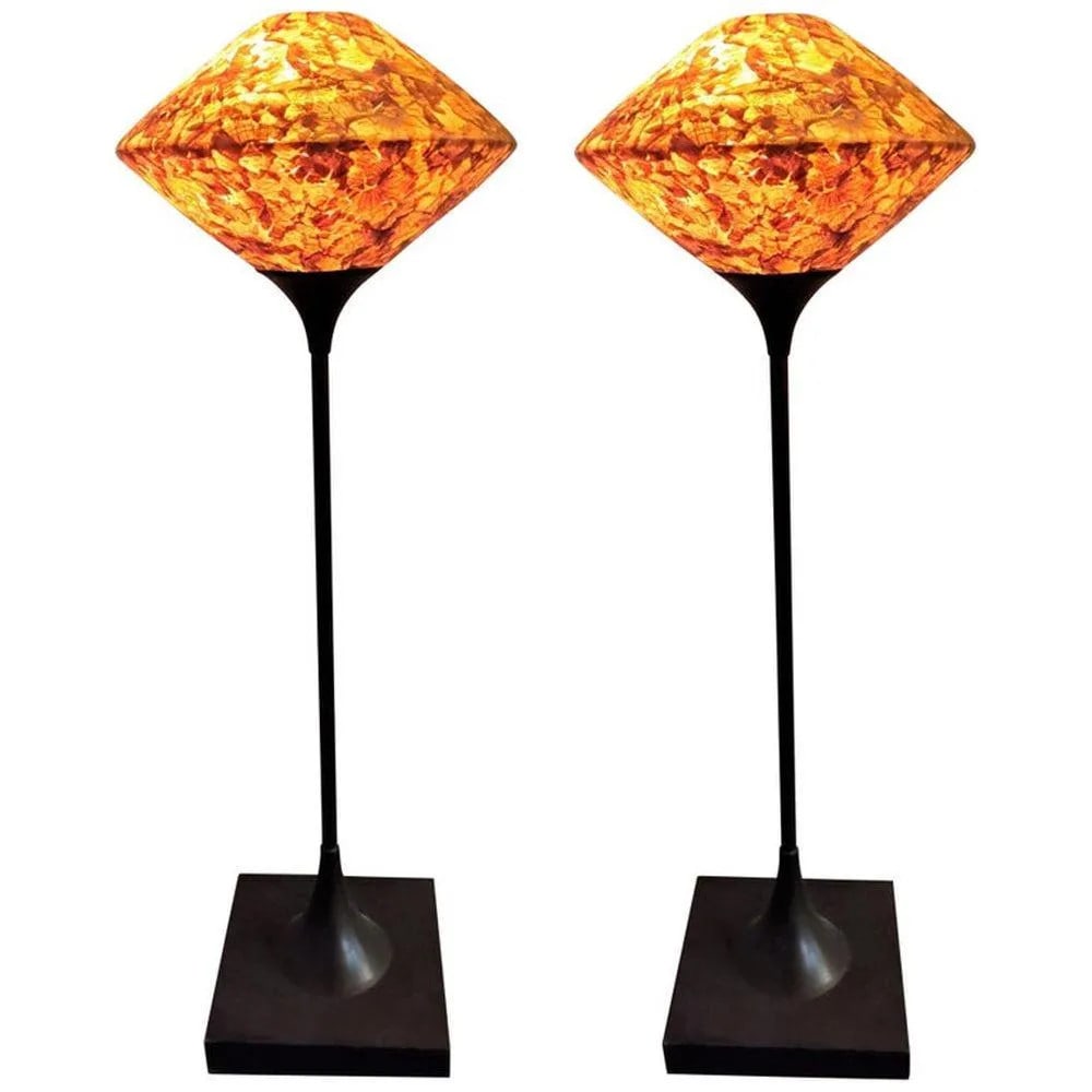Pair of Italian Modern Pendant lamps with Floral Petal (1 of 8)