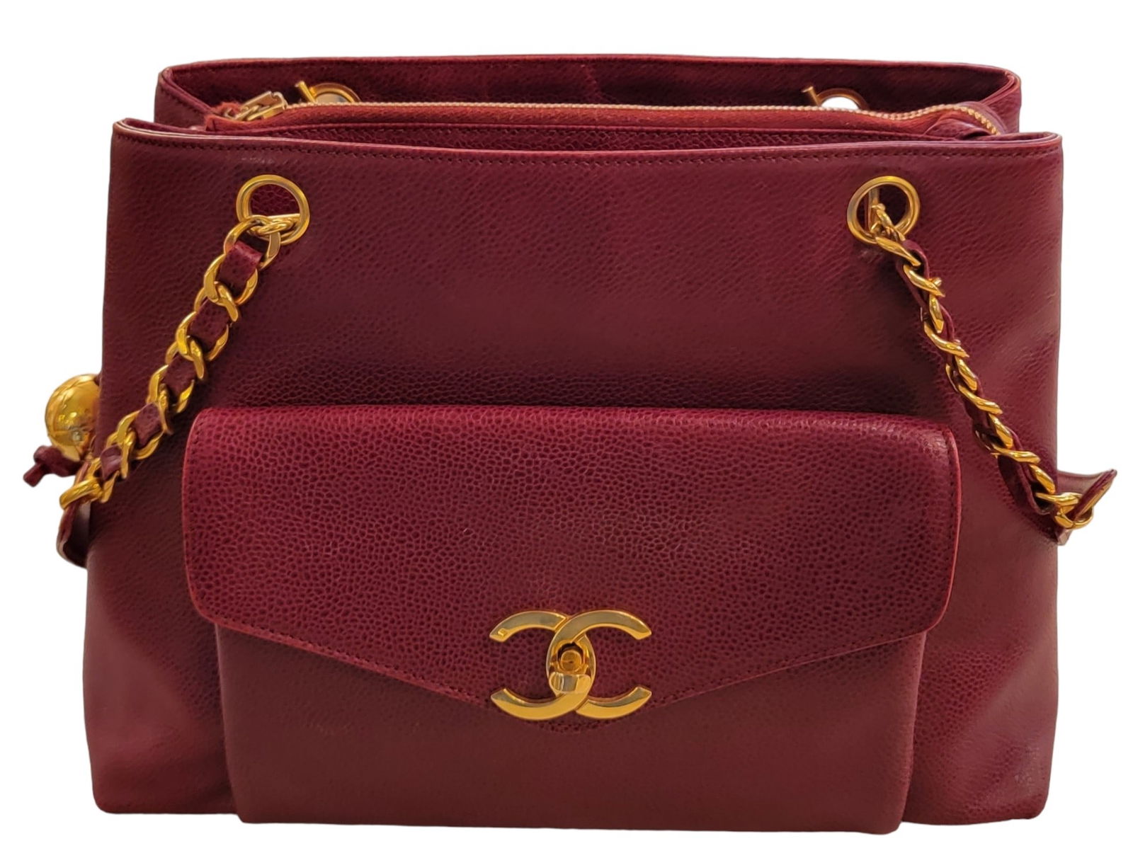 Chanel CC Rare Caviar Leather Shoulder (1 of 8)