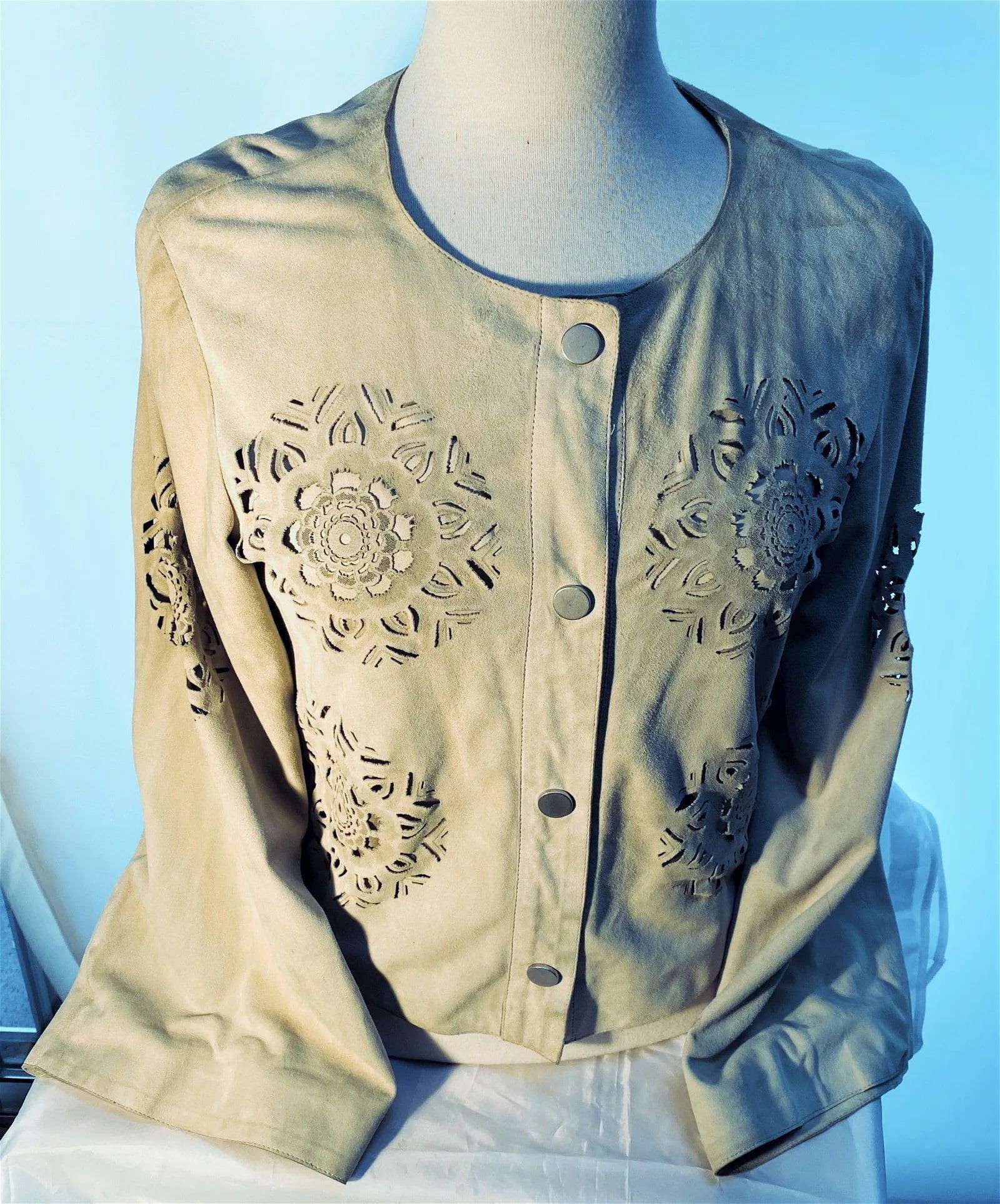 Hand Made Georgio Armani Womens Suede Jacket (1 of 5)