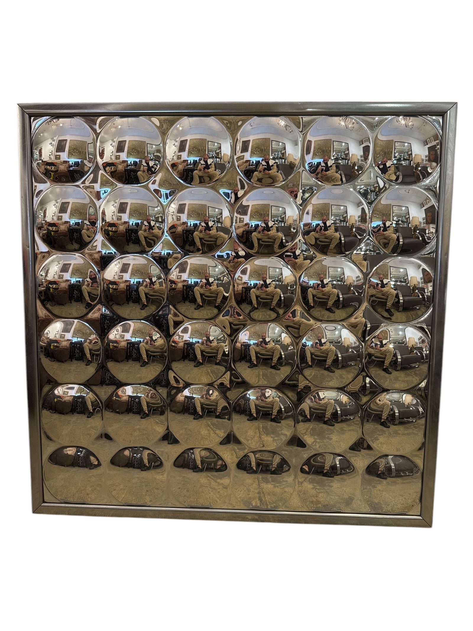 Large Bubble Mirror Wall Art (1 of 3)