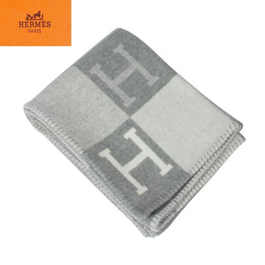 Hermes Avalon III Signature H Gris Clair and Ecru (1 of 9)