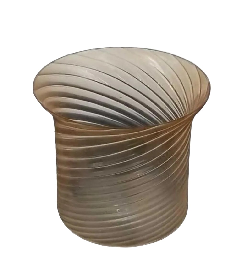 Hand blown Italian Murano glass vase 8x7: Hand blown glass vase 8inches x 7 inches