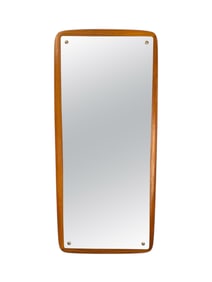 Mid-Century Modern Danish Teak Wood Mirror