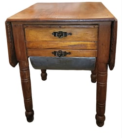 1950s Possom Belly Drop Leaf Bakers Table