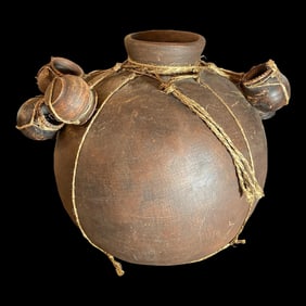1970s Mexican Pottery Tarahumara Indian Water Jug Pot