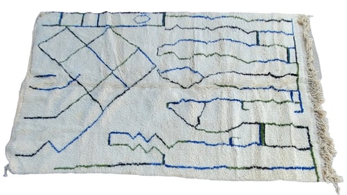 Moroccan Hand Made Beni Ourain Rug