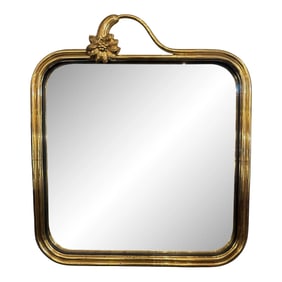 Art Nouveau Brass Mirror