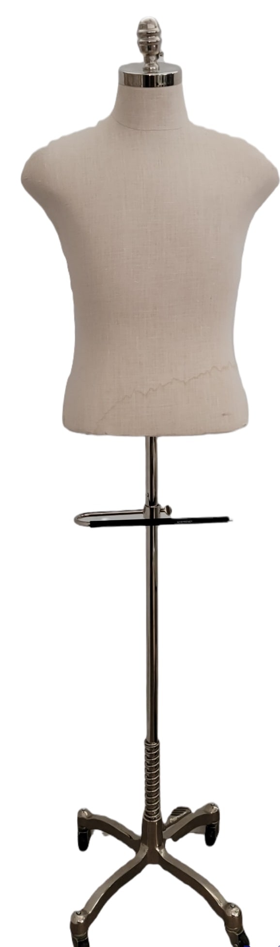 Vintage Adjustable Chromed Fabric Suit Form Holder (1 of 8)