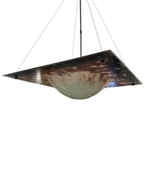Mid-Century Modern Italian Hand Blown Murano Glass Chandelier