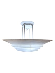1970s MCM Spanish Marble Chandelier